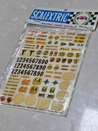 Scalextric blister calcas