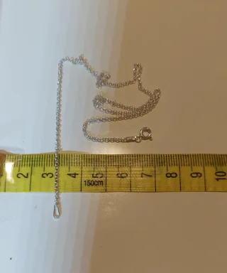 Cadena de Plata de Ley de 35cm