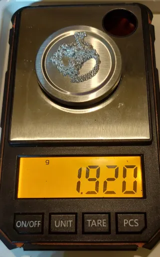 Cadena de Plata de Ley de 35cm