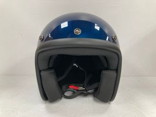 A ESTRENAR Casco Jet DMD Deep Blue Retro T.XS