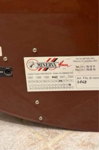 stupenda insegna vintage al tubo di neon (vetro)Bo