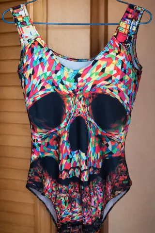 Body Calavera Multicolor Talla Única