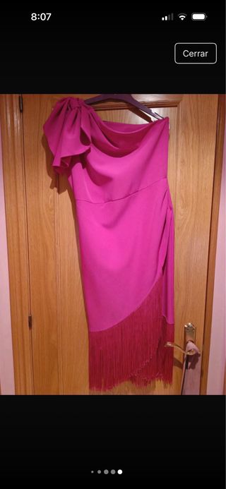 Vestido fiesta invitada boda fucsia