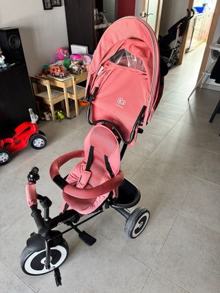 Triciclo Plegable Kinderkraft Rosa.