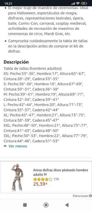 Disfraz Chaqueta Frac Carnaval Rojo y Dorado