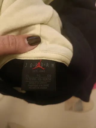 Sudadera Jordan Negra y Rosa