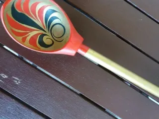 Cucchiaio in legno decorato