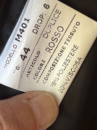 Montgomery Amantea Made in Italy Tg 44