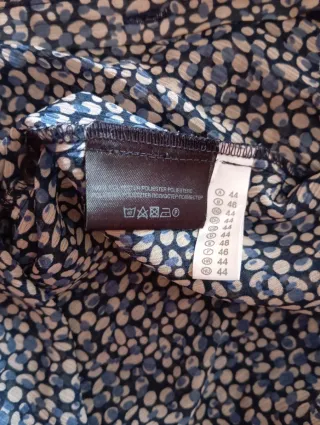 Camisa estampada mujer manga