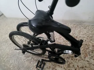 Bicicleta pieghevole nera
