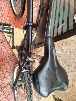 Bicicleta pieghevole nera