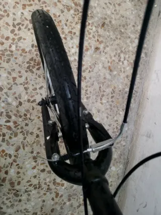 Bicicleta pieghevole nera