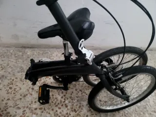 Bicicleta pieghevole nera