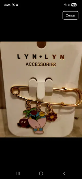 Broche LYN LYN con colgantes