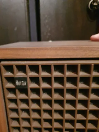 Altavoces Vintage Bettor Marrones y Negros