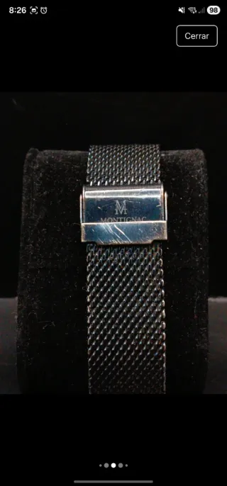 Reloj Montignac Hombre Azul Plateado
