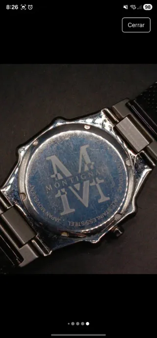 Reloj Montignac Hombre Azul Plateado