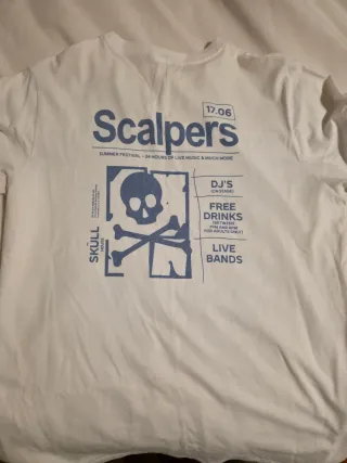 Camiseta Scalpers blanca
