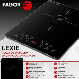 Placa de inducción Fagor 2000W