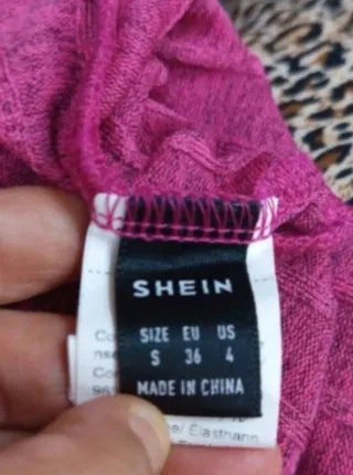 Body Shein Mujer Talla S Rosa