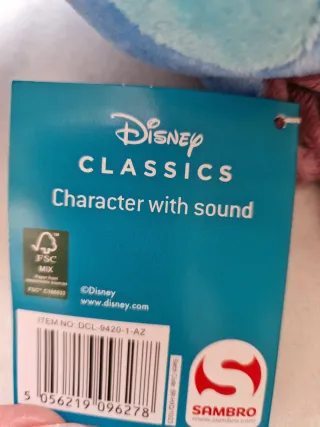 Pupazzo Peluche Stitch Disney originale