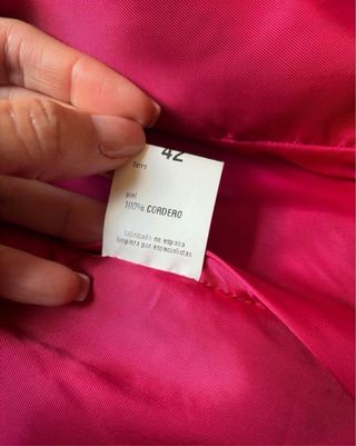 Chaqueta de cuero de cordero