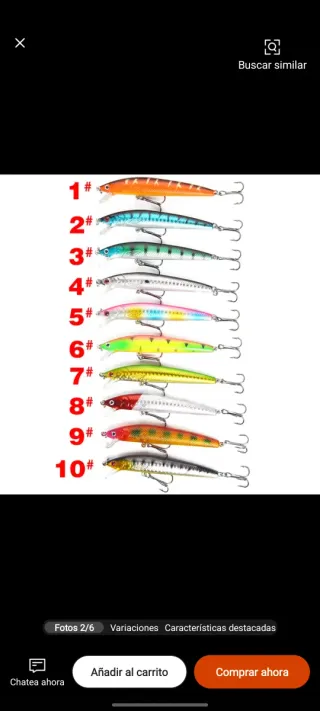 Señuelos pesca Minnow 10cm 9g