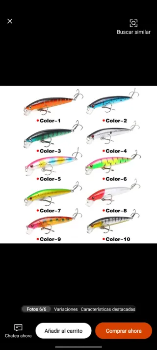 Señuelos pesca Minnow 10cm 9g