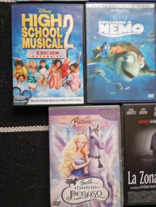 Lote 8 Películas DVD Infantiles y Familiares