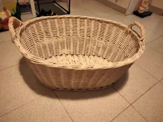 Cesta grande de mimbre