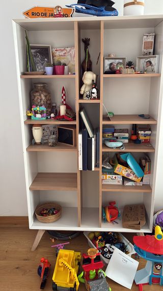 Estantería Kave Home Madera y Blanco