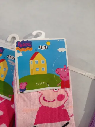 4 paia calze corte Peppa Pig Disney