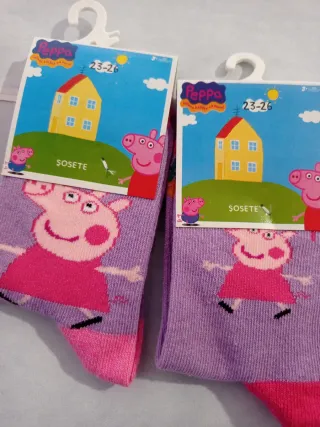 4 paia calze corte Peppa Pig Disney