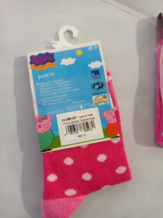 4 paia calze corte Peppa Pig Disney