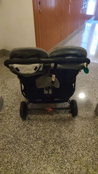 Carrito de bebé doble gris Valco Baby snap duo