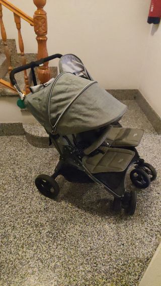 Carrito de bebé doble gris Valco Baby snap duo