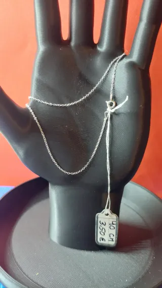 Cadena de Plata de Ley de 40cm