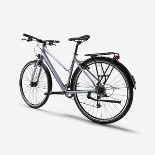 Bicicleta urbana larga distancia cuadro bajo monoplato