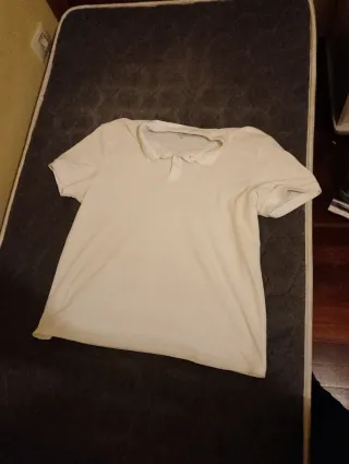Polo blanco manga corta