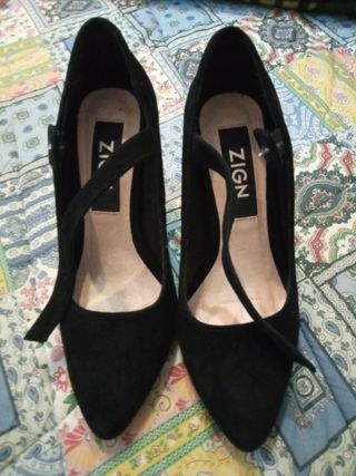 Décolleté donna nere con tacco