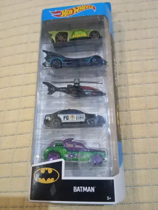 Lote 5 Coches Hot Wheels Batman
