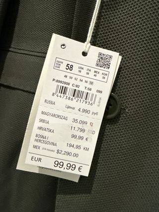 Chaqueta Milano Gris Talla M