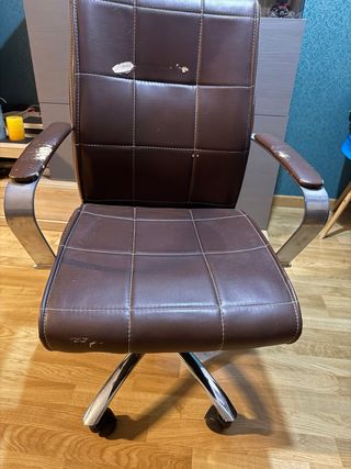 Silla de oficina giratoria piel sintética
