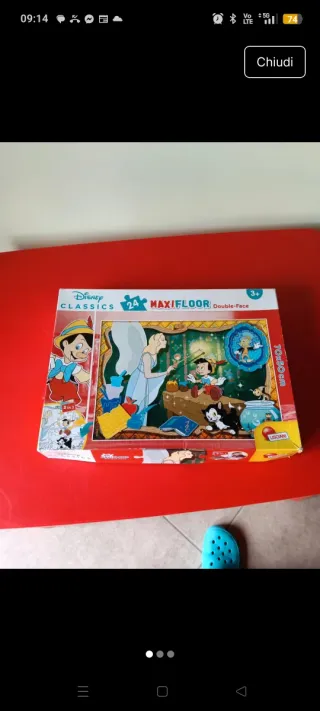 Puzzle Disney Classics Pinocchio MaxiFloor 24 pezz