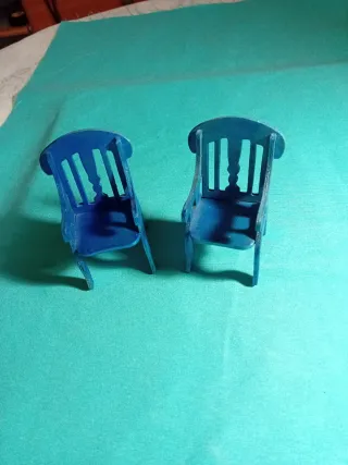 2 Sillitas Miniatura Azules