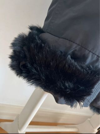 Gabardina mujer con pelo