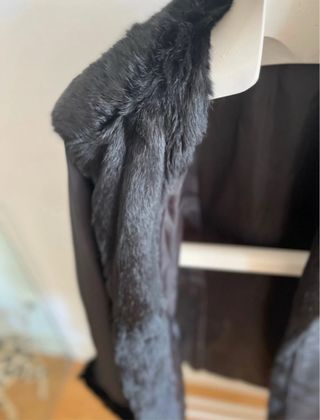 Gabardina mujer con pelo