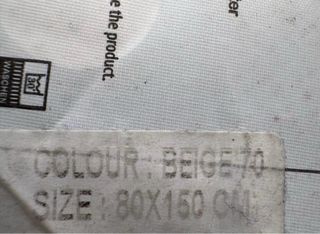 Alfombra beige 80x150