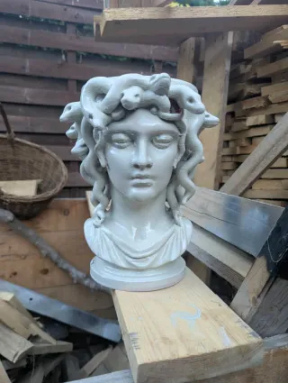 Maceta Medusa Plata
