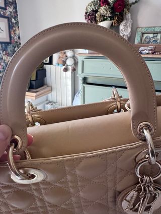 Bolso Lady Dior Grande Beige